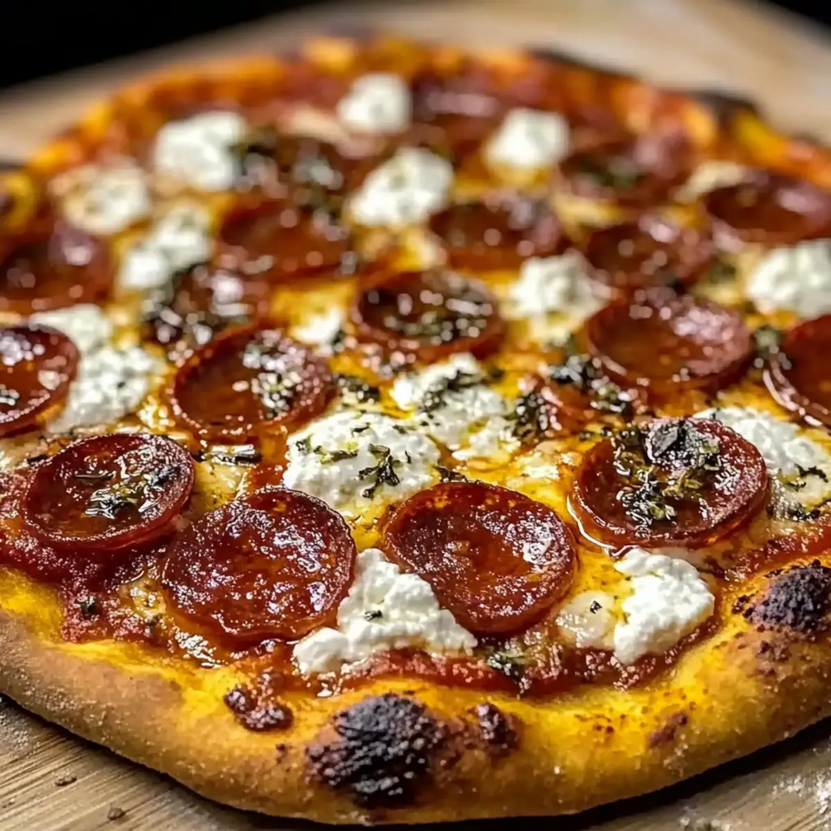 Savor the Sweet Heat: Hot Honey Pepperoni Ricotta Pizza 1 unnamed file 259