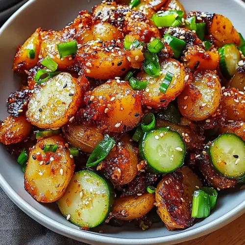 Crispy Gochujang Potato Salad