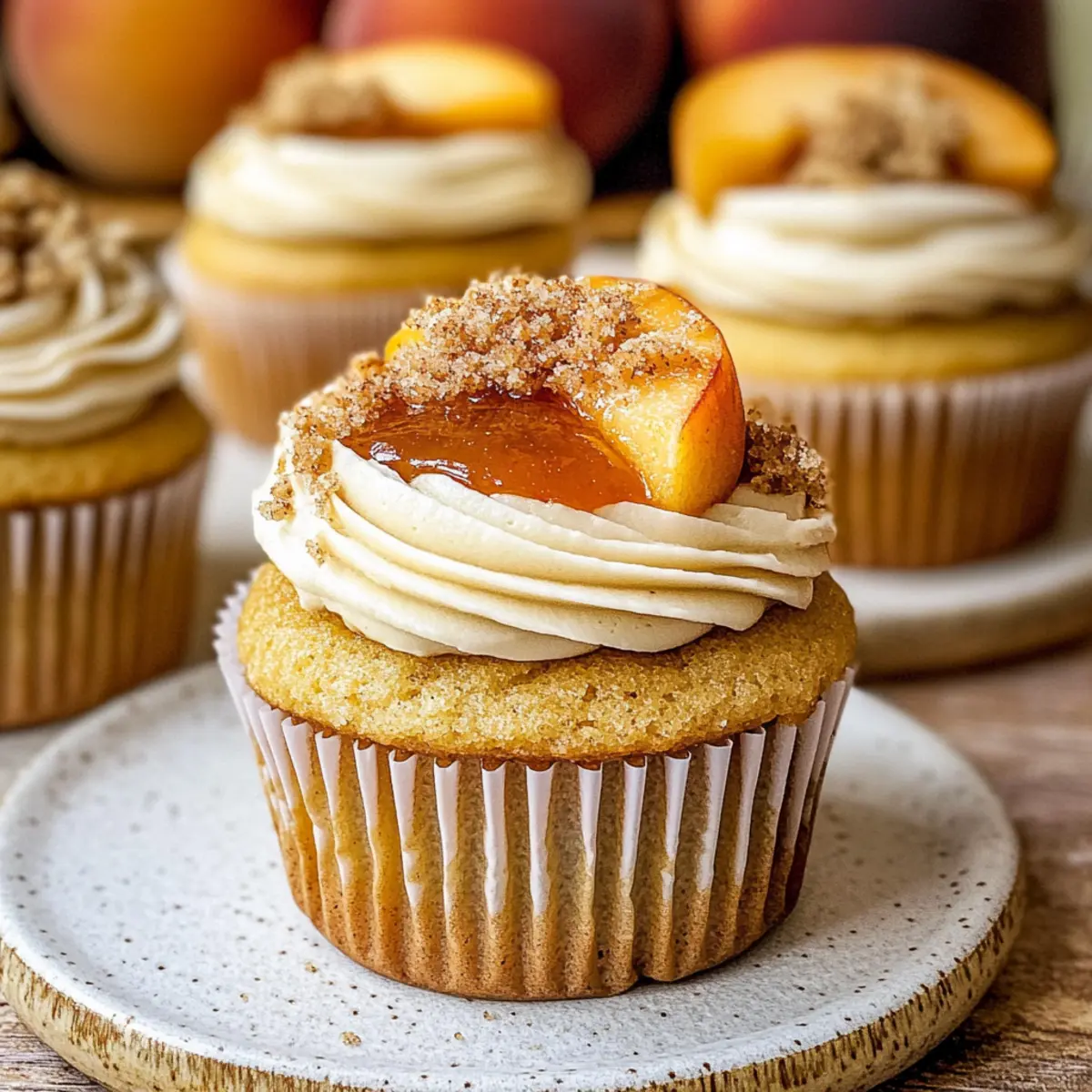 Irresistible Peach Cupcakes with Spicy Buttercream Delight 2 unnamed file 354