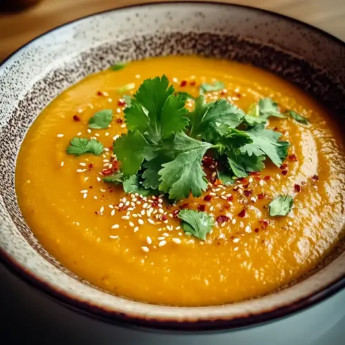 Sesame Carrot Soup