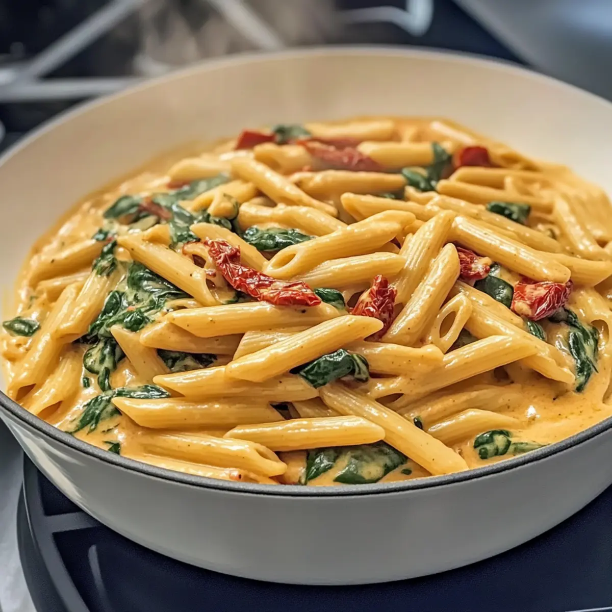 One-Pot Spinach Tomato Pasta