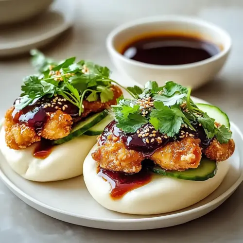 Savor Homemade Sticky Crispy Chicken Bao Buns Today 3 Sticky Crispy Chicken Bao Buns