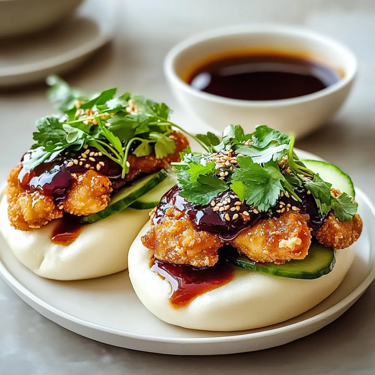 Savor Homemade Sticky Crispy Chicken Bao Buns Today 4 Sticky Crispy Chicken Bao Buns