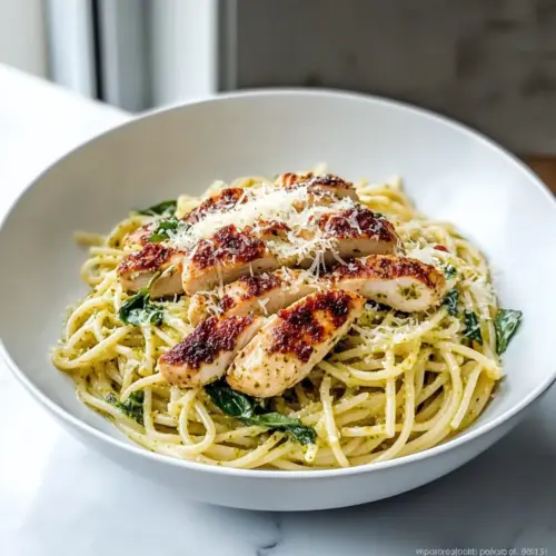 Light Pesto Pasta with Chicken - A Fresh Spring Favorite 1 Light Pesto Pasta With Chicken