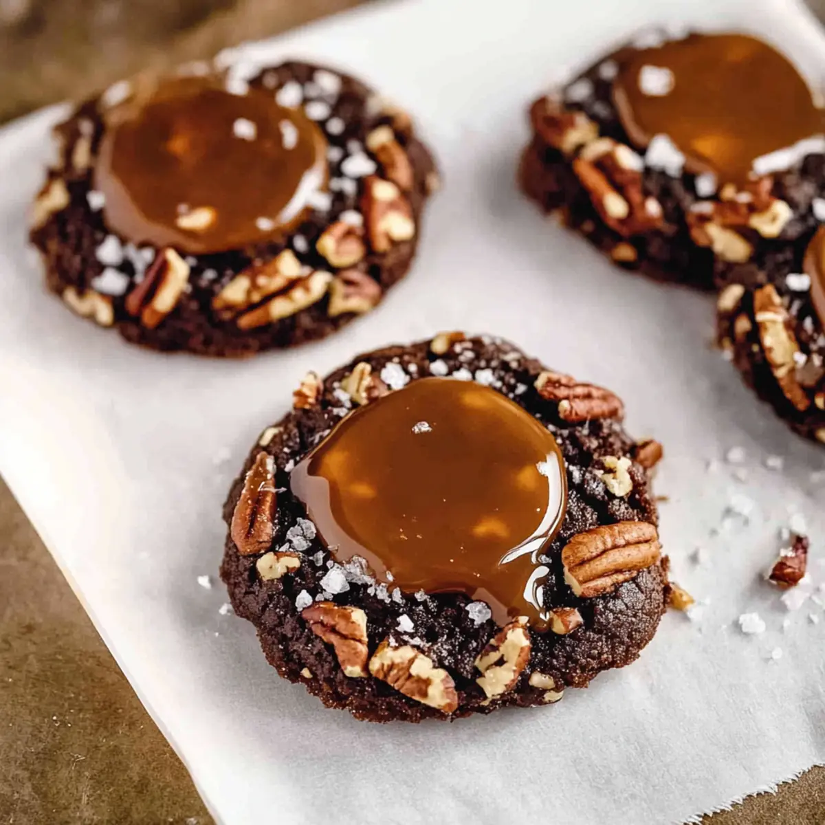 Melt-in-Your-Mouth Turtle Cookies with Homemade Caramel 2 unnamed file 48
