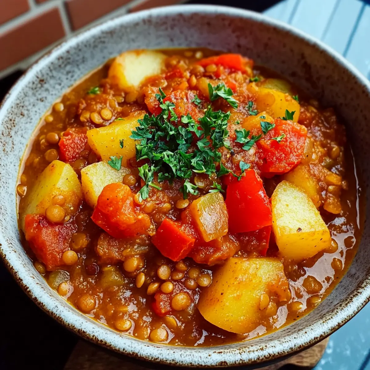 Delicious Spicy Bell Pepper, Potato and Lentil Stew Bliss 4 Spicy Bell Pepper, Potato and Lentil Stew