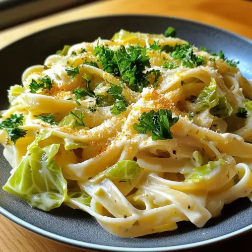 Creamy Ribbon Noodles with Pointed Cabbage in 30 Minutes 8 Ribbon Noodles with Pointed Cabbage
