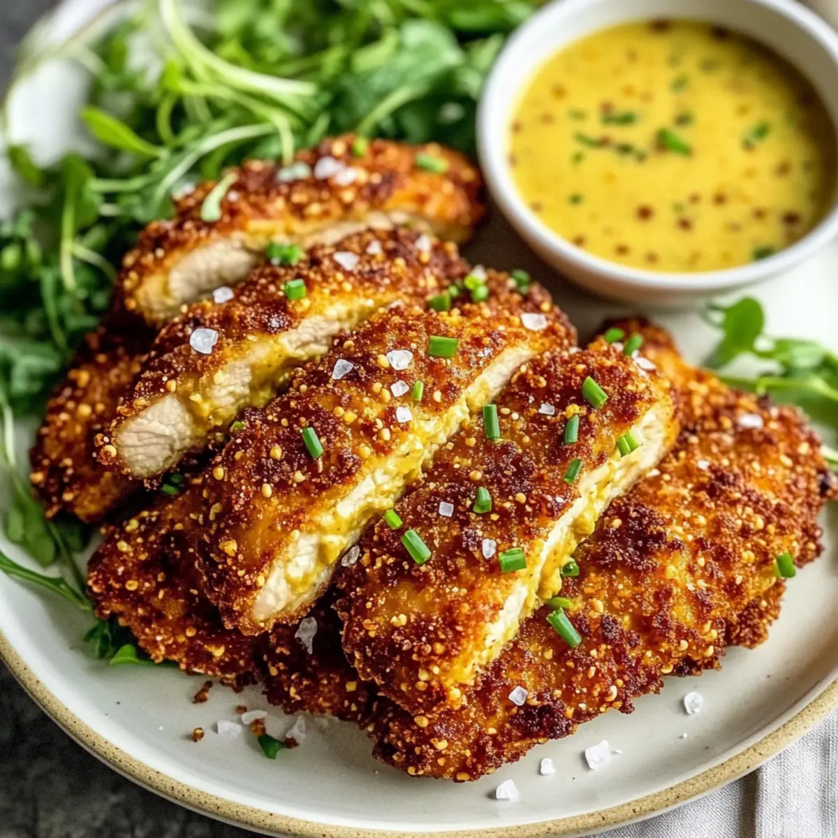 Pretzel Crusted Chicken with Honey Mustard Sauce Delight 2 unnamed file 593