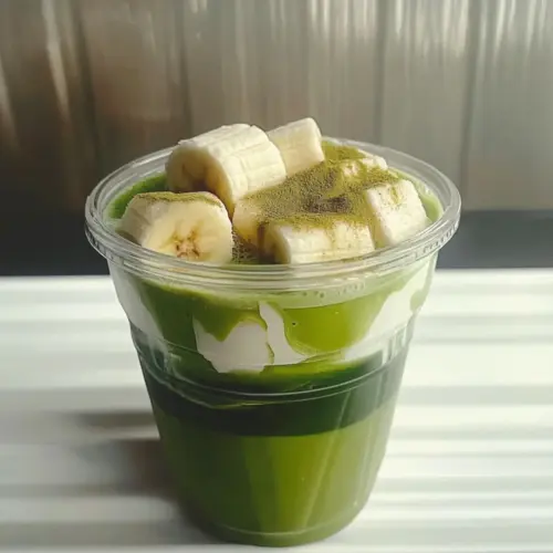 Refreshing Iced Banana Cream Matcha Latte for Hot Days 5 Iced Banana Cream Matcha Latte