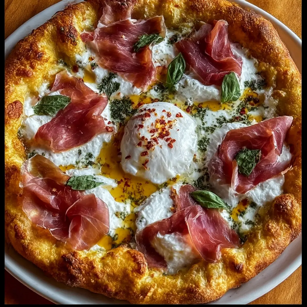 Prosciutto und Honig Burrata Pizza Rezept: A Flavorful Delight 2 unnamed file 763