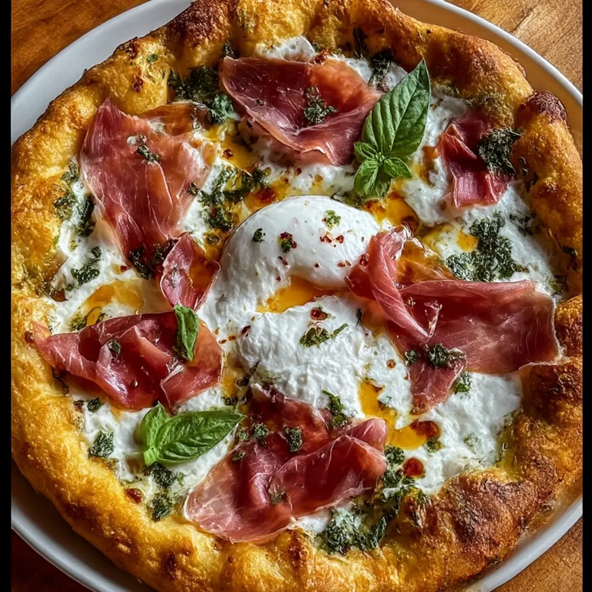 Prosciutto und Honig Burrata Pizza Rezept: A Flavorful Delight 3 unnamed file 765