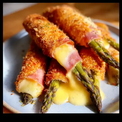 Crispy Spargel Cordon Bleu with Melty Cheese Delight 6 Spargel Cordon Bleu