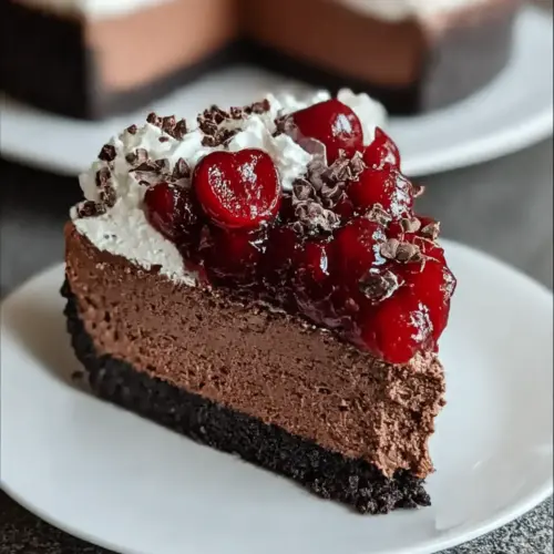 Rich Black Forest Cheesecake
