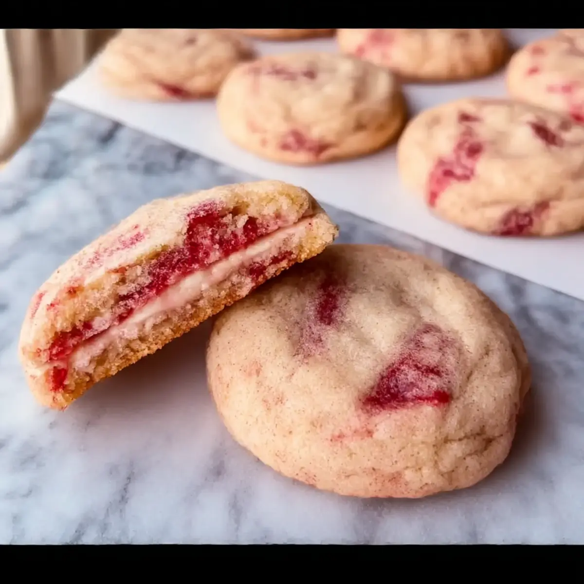 Stuffed Strawberry Cheesecake Cookies with Brown Butter Bliss 3 unnamed file 832