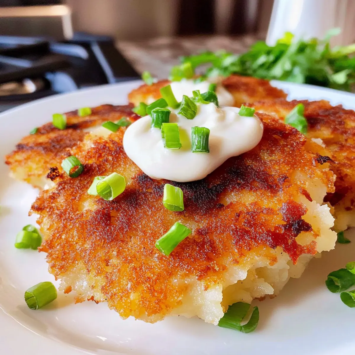 Loaded Mashed Potato Cakes