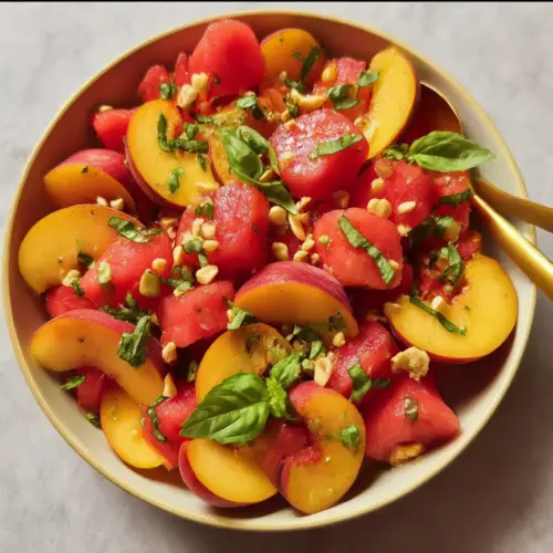 Thai-Inspired Watermelon & Peach Salad for a Refreshing Summer 7 Thai-Inspired Watermelon & Peach Salad